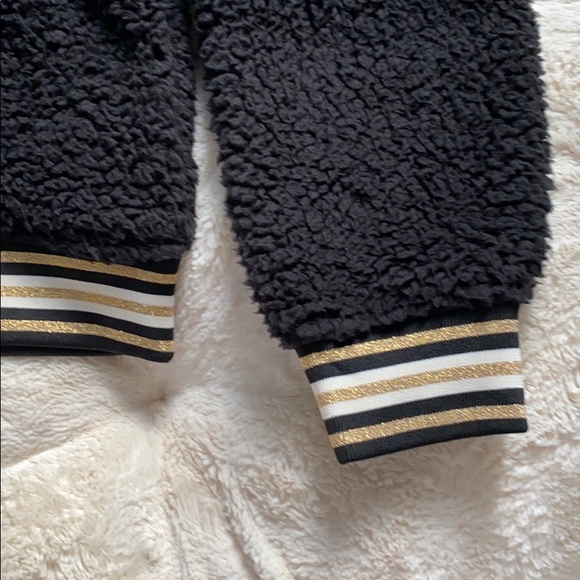 Teddy Bear Fuzzy Mockneck Pullover Sweatshirt - Picture 3 of 5